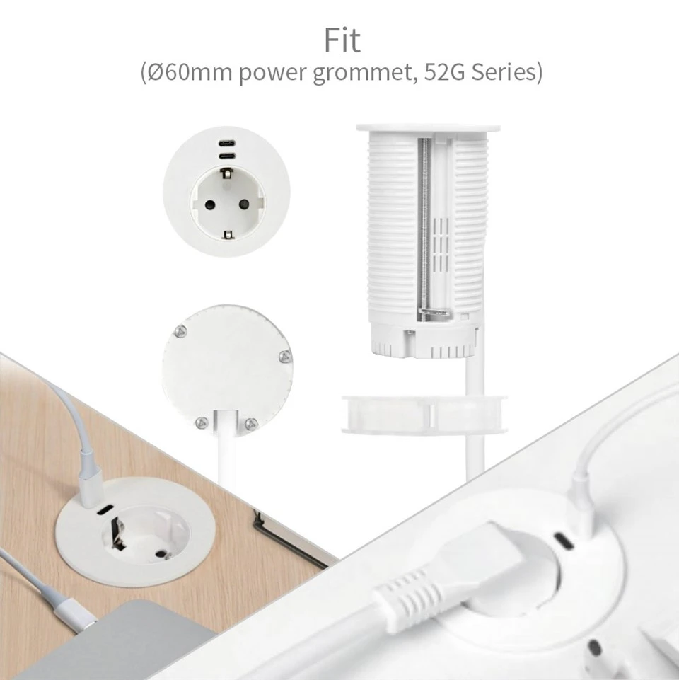 65W PD USB Power Grommet