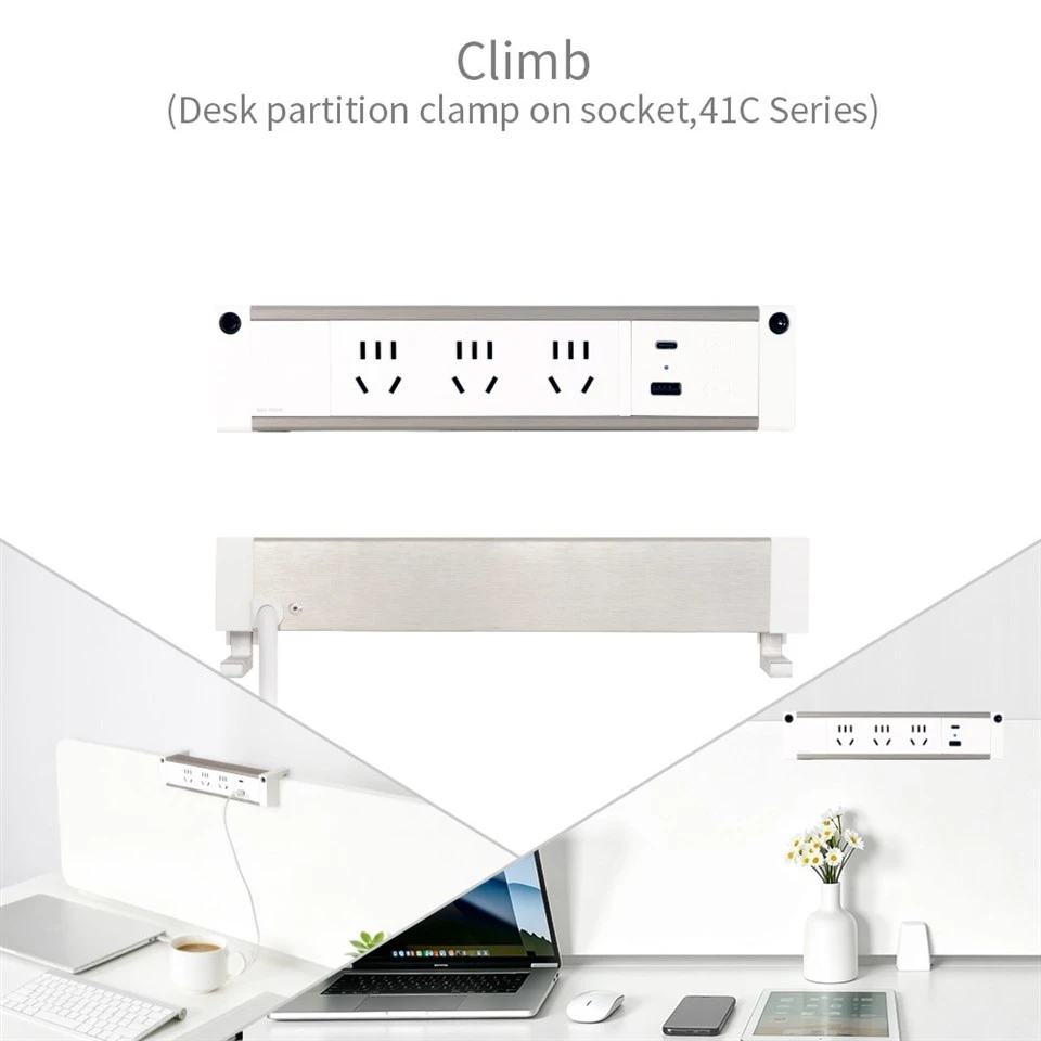 Slim Partition Clamp-On Socket