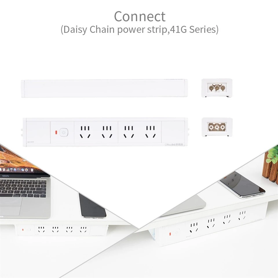 Slim Wide Daisy Chain Socket
