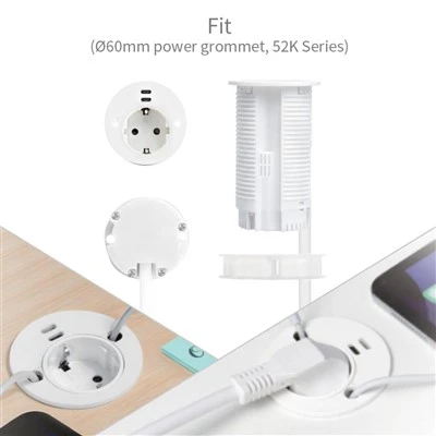 45-55W USB Power Grommet