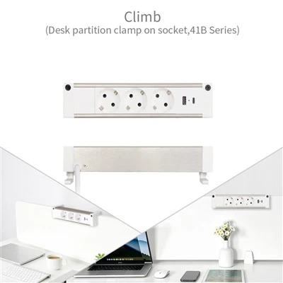 Clamp-On Desk Socket