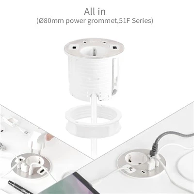 Metal 45W Power Grommet