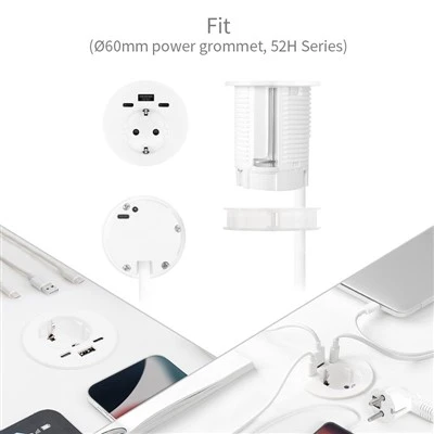 Plastic Multi USB Power Grommet