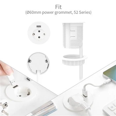 Single USB Power Grommet