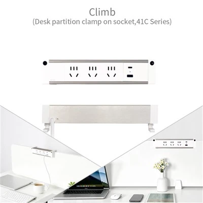 Slim Partition Clamp-On Socket